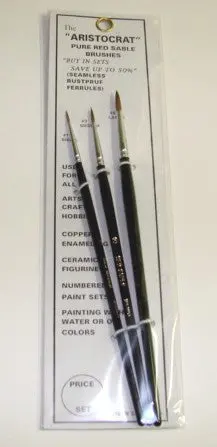The "Aristocrat" Pure Red Sable Brushes 1