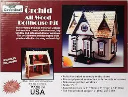 The Orchid All Wood Dollhouse Kit 1