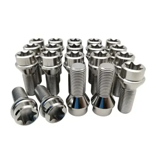 Titanium M12×1.5×28mm & 14×1.5×28mm Torx Head Wheel Bolts – Locking Kit