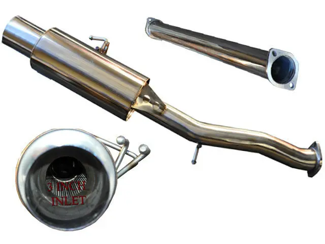 Tsudo 08-16 Evo X 3In Single Exit Catback Stainless Steel Tip Exhaust 1
