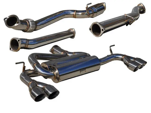 Tsudo 09-14 Genesis 2.0T 2Dr 3" Downpipe + Quad-Tip Se Catback Exhaust 1