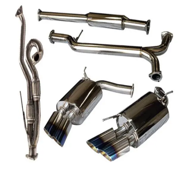 Tsudo Acura 2007-08 Tl Type-S Se Ti Quad Tips Catback + J-Pipe Exhaust 1