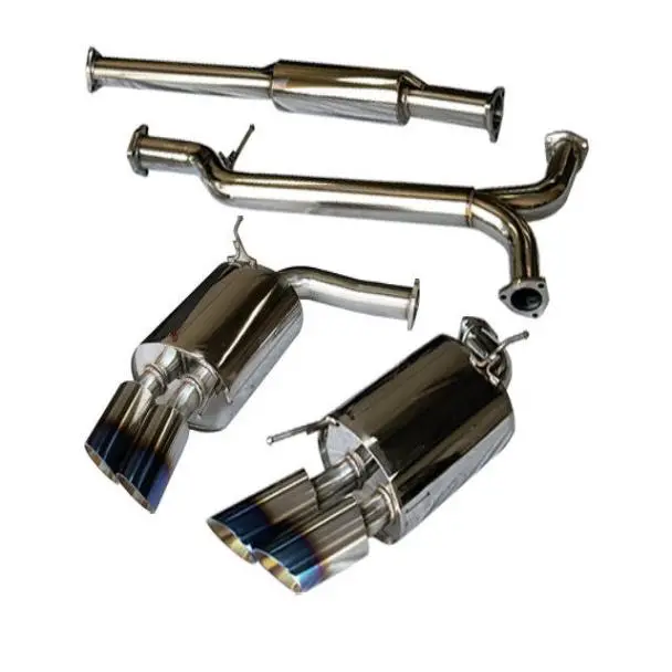 Tsudo Burnt Quad Tips Catback Exhaust Acura Tl Type-S Se 2007-2008 1