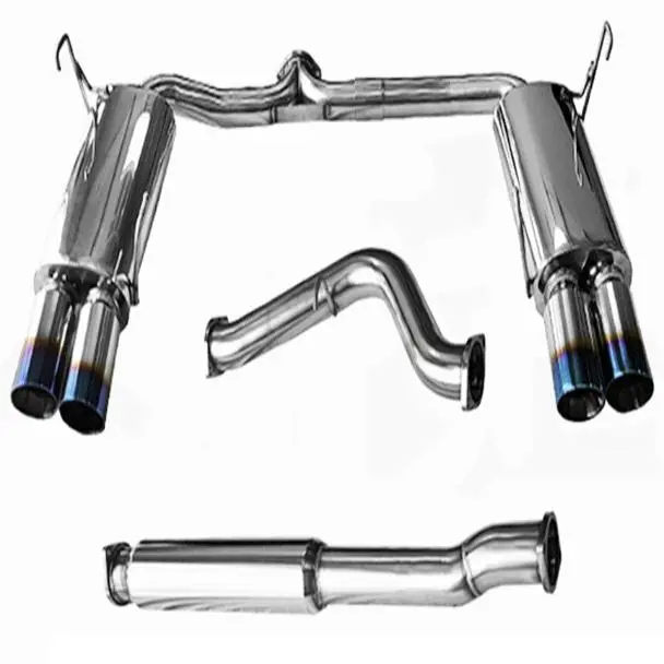 Tsudo Quad Burnt Tips Catback Exhaust Wrx/Sti 2012-2021 4Dr Fa20f 1
