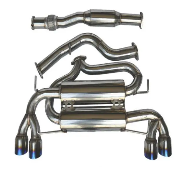 Tsudo Wrx 08-12 Sti 11-13 5Dr 3" Burnt Tips Catback Exhaust 1