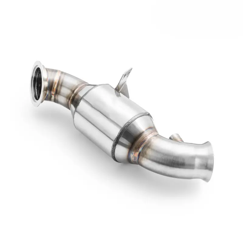 Turbologic Downpipe Passend Für Mercedes-Benz W205 C200 2.0 Turbo + Schalldämpfer 2