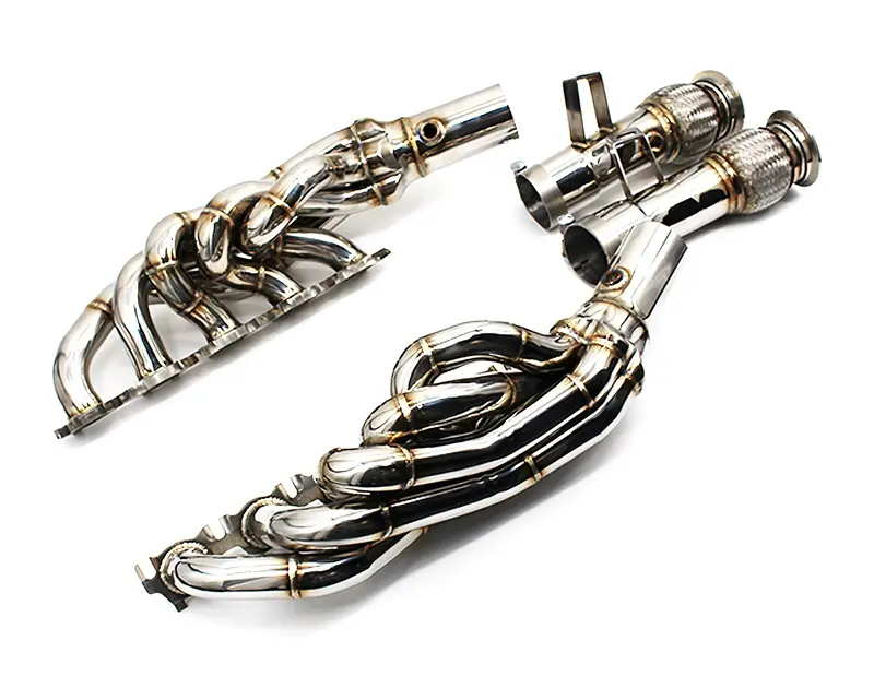 Turbologic Edelstahl Auspuffkrümmer Passend Für Audi R8 ( 42 ) V10 5.2L Modelle 1