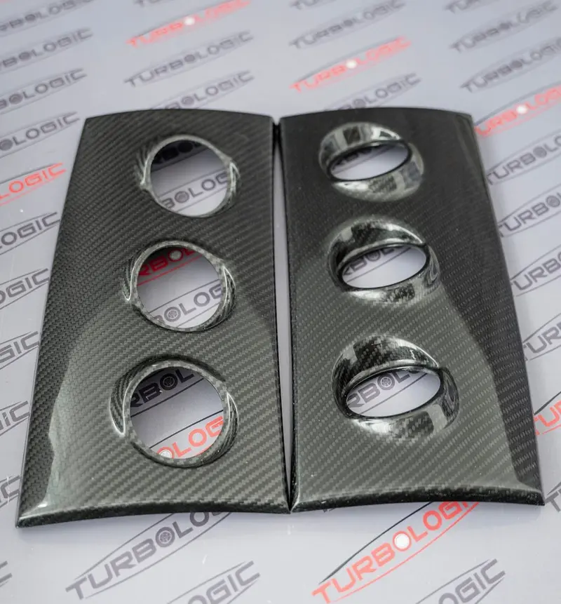 Turbologic - Lhd Airbag Panel Beifahrerseite Glasfaser/Carbon Für Zusatzinstrumente Passend Für Toyota Supra Mk4 1