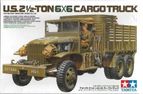 U.S. 2 1/2 Ton 6X6 Cargo Truck - 1/35 Scale 1