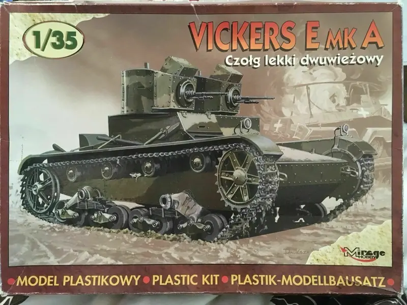 Vickers E Mk A Czotg Lekki Dwuwiezowy 1