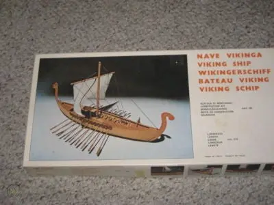 Viking Ship 1:40 Scale Wood Model Ship 1