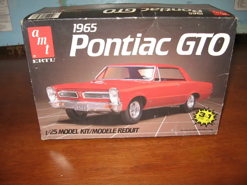Vintage 1986 Amt 1965 Pontiac Gto 3 In 1 Model Kit 6593 1