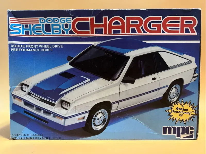Vintage Mpc 1984 Dodge Shelby Charger Kit 1