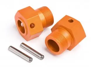 Wheel Hex Hub 24X27mm (Orange/2Pcs) 1