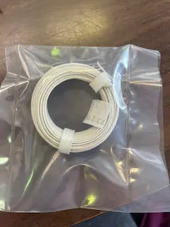 White 22-Gauge Single Strand Copper Plastic Coated Wire 32' Roll 1