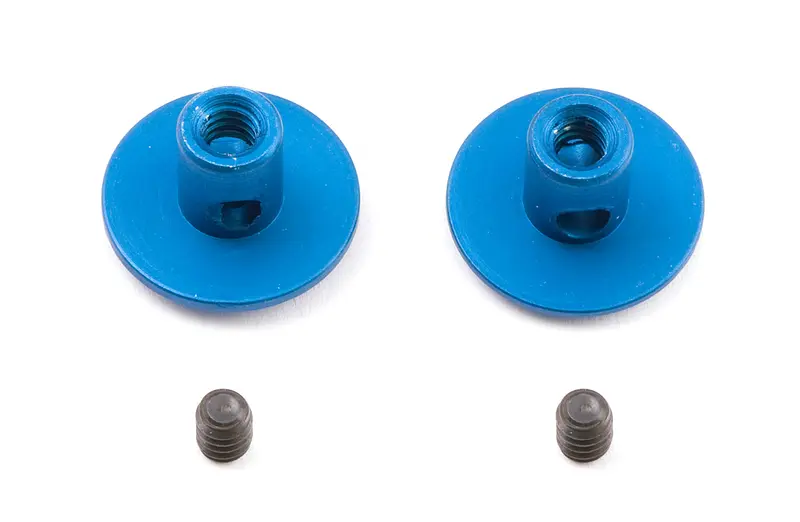 Wing Buttons, Alum. Blue Anodized, W/ Set Crews 1