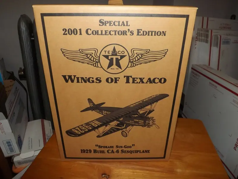 Wings Of Texaco Special 2001 Collector's Edition "Spokane Sun-God" 1929 Buhl Ca-6 Sesquiplane (Piggy Bank) 1