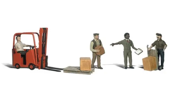 Workers With Forklift Ho 1