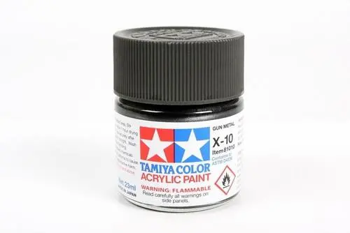 X-10 Gun Metal Gloss Finish Acrylic Paint (23Ml) 1