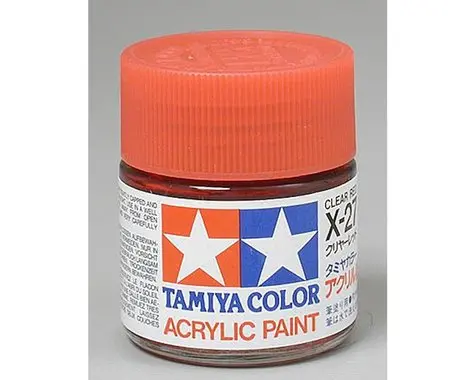 X-27 Clear Red Gloss Finish Acrylic Paint (23Ml) 1