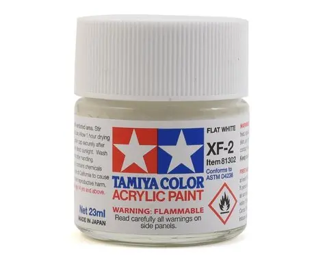 Xf-2 Flat White Acrylic Paint (23Ml) 1