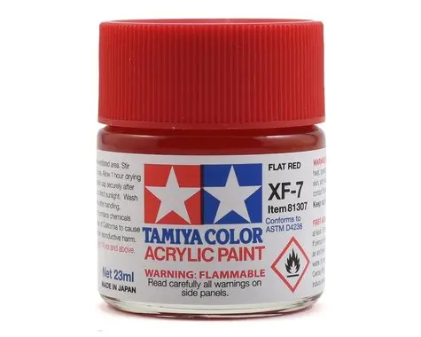 Xf-7 Flat Red Acrylic Paint (23Ml) 1