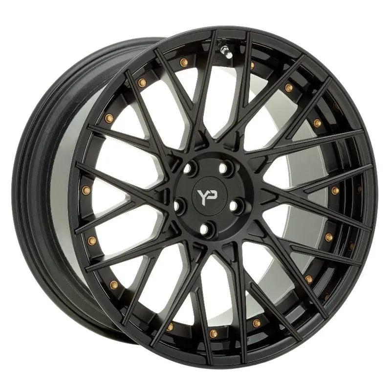 Yido Performance Wheels | Yp 11.2 Forged | Matte Black/Gloss Black Lip 1