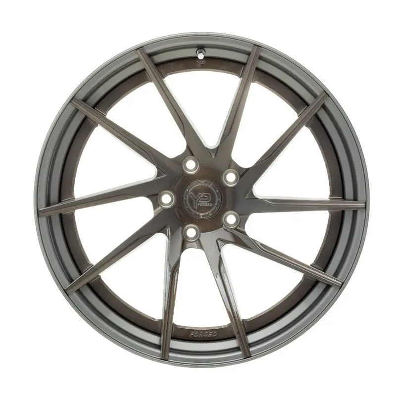 Yido Performance Wheels | Yp 3.2 Forged | Brushed Grey/Matte Gunmetal Lip 2