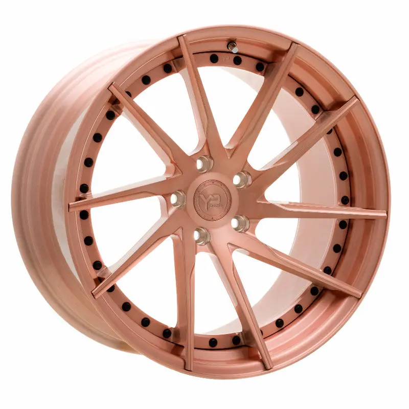 Yido Performance Wheels | Yp 3.2 Forged | Rose Gold/Black Hardware 1