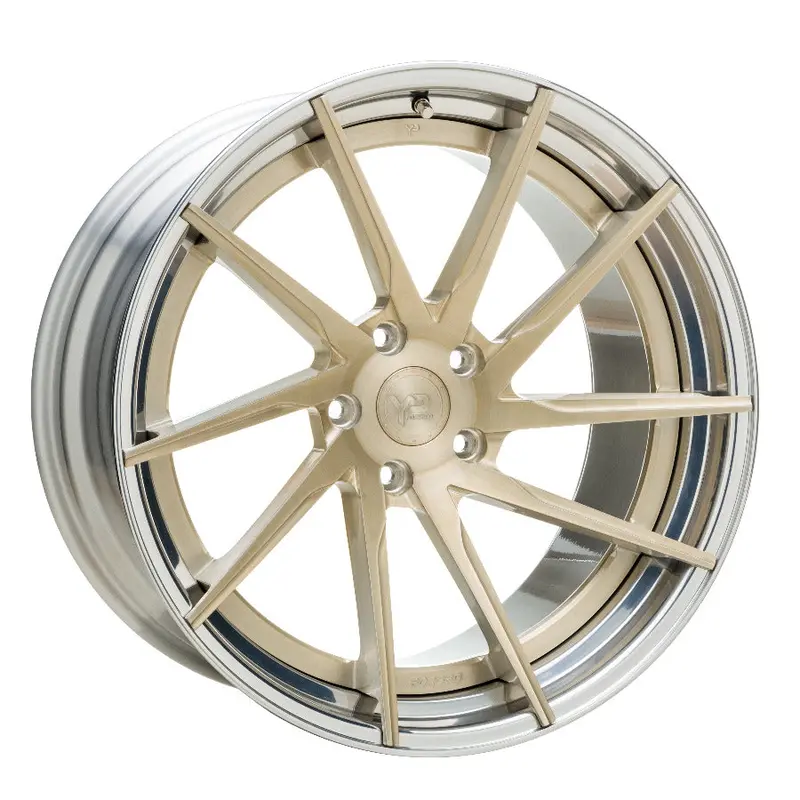 Yido Performance Wheels | Yp 3.2 Forged | Royal Gold/Polished Lip 1