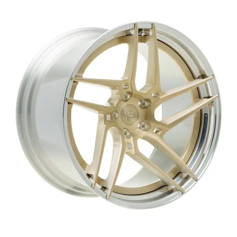 Yido Performance Wheels | Yp 4.2 Forged | Royal Gold/Polished Lip 1