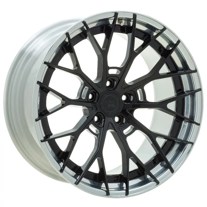Yido Performance Wheels | Yp 8.2 Forged | Gloss Black/Polished Lip 1