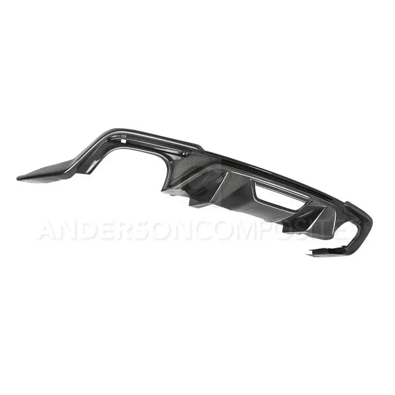 Anderson Composites 2018 Ford Mustang Gt Type-Oe Carbon Fiber Quad Tip Rear Diffuser 1