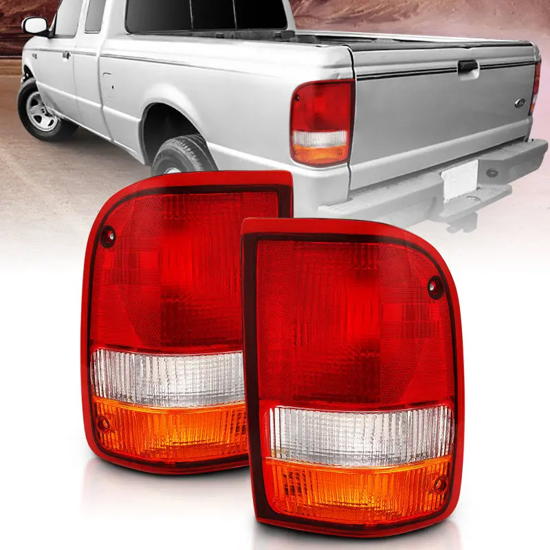 Anzo Oe-Style Red/Clear Tail Lights For 1993–1997 Ford Ranger 1