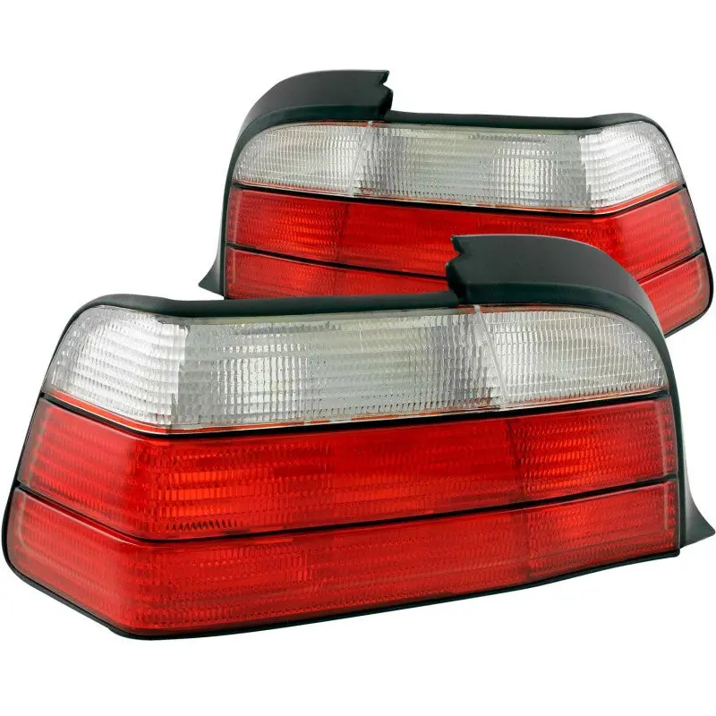 Anzo Red/Clear Led Taillight Assembly For 1992–1998 Bmw E36 3 Series Coupe & Convertible 1