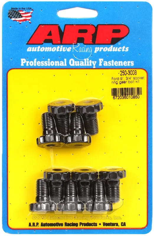 Arp Ring Gear Bolt Kit – 7/16" X 3/4", Socket-Head Design For Ford 8.8" & 9" Differentials (10-Pack) 1