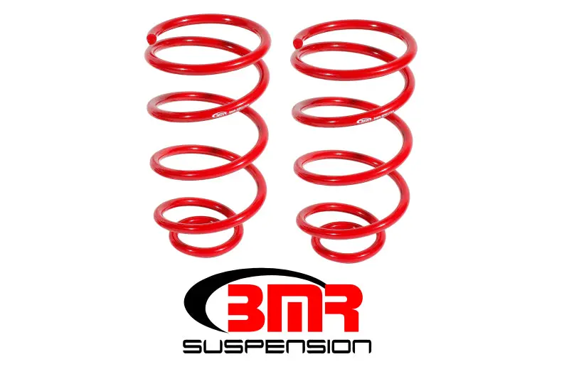 Bmr Rear Lowering Springs For 1964–1966 A-Body Vehicles — Red Powder-Coated Finish 1