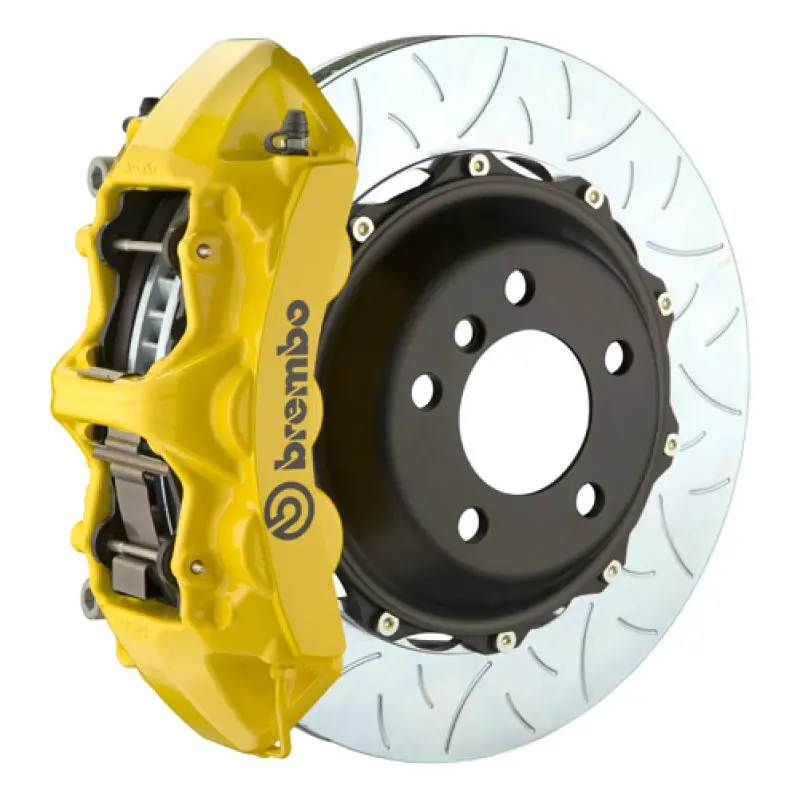 Brembo 19+ Z4/20+ Supra Front Gt Bbk 6 Piston Cast 380X34 2Pc Rotor Slotted Type3- Yellow 1