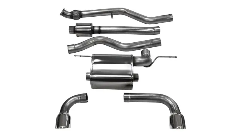 Corsa Touring Cat-Back Exhaust For 2012–2014 Bmw 335I F30 Sedan (Awd) – 3" Polished Dual-Outlet, 3.5" Tips 1