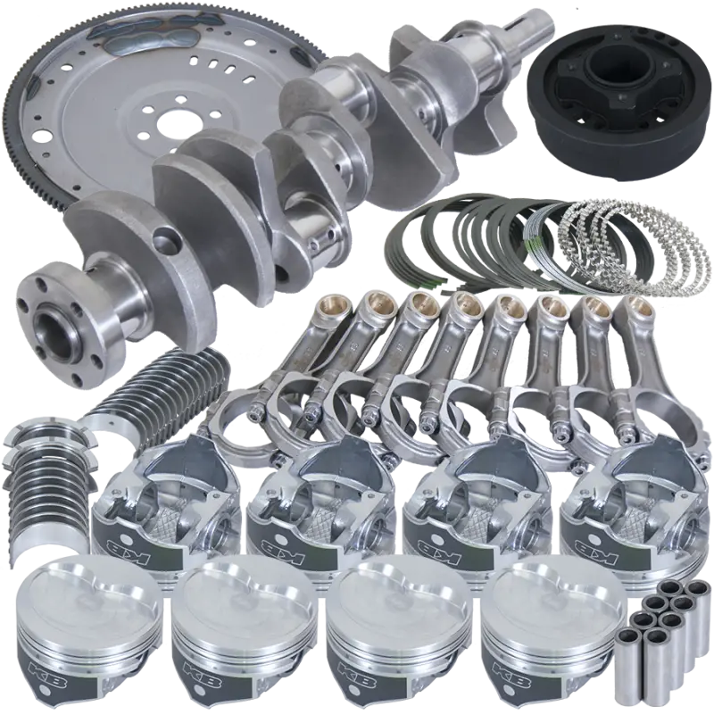 Eagle Ford 302 V-Rib Belt Kit With Balanced Rotating Assembly – 164-Tooth Flexplate, 5.400" I-Beam Rods, +.040" Bore 1