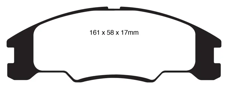 Ebc 10-11 Ford Focus 1.6 Yellowstuff Front Brake Pads 1