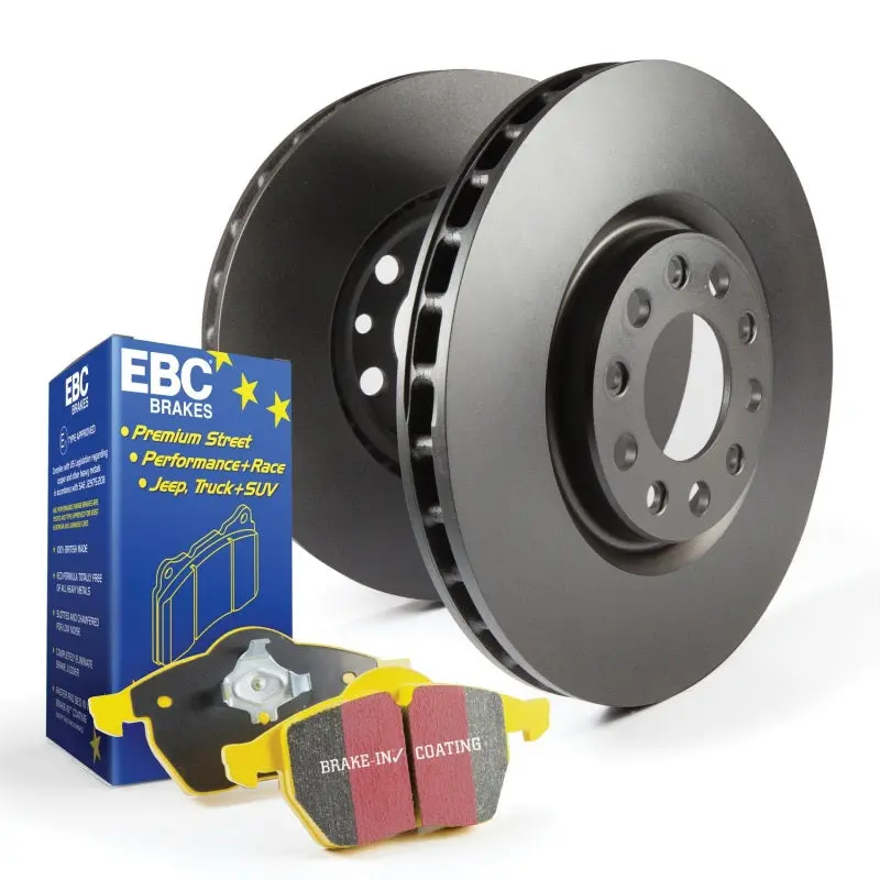 Ebc Brakes S13 High-Torque Brake Kit — Yellowstuff Race Pads + Rk Drilled Rotors 2