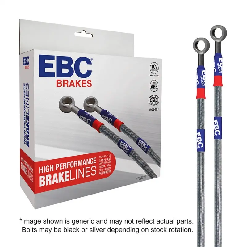 Ebc Stainless Steel Brake Line Kit For 2003 Chevrolet Silverado 1500 4Wd Extended Cab – Rear 330Mm Rotors 1