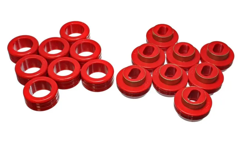 Energy Suspension Red Polyurethane Body Mount Kit For Crew Cab 2Wd/4Wd Trucks 1