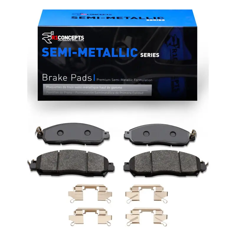 Front Semi-Metallic Brake Pad & Hardware Kit For 2016–2022 Nissan Np300 Frontier (Mexico) 1