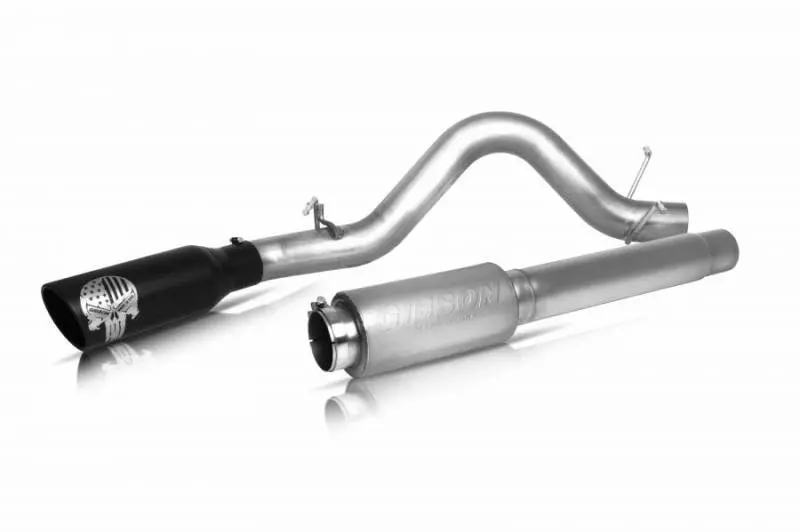 Gibson Patriot Skull Series Cat-Back Exhaust For 2011–2013 Gmc Sierra 1500 Slt 6.2L — 4" Stainless Steel, Single Exit 1