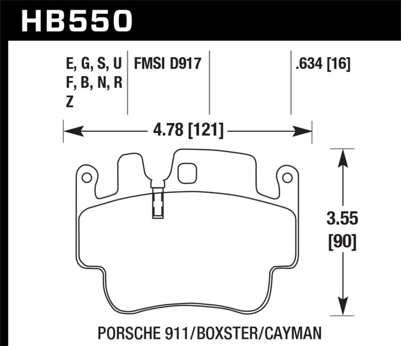 Hawk Dtc-70 Race Brake Pads – Front & Rear For Porsche 911, Cayman, And Boxster 1