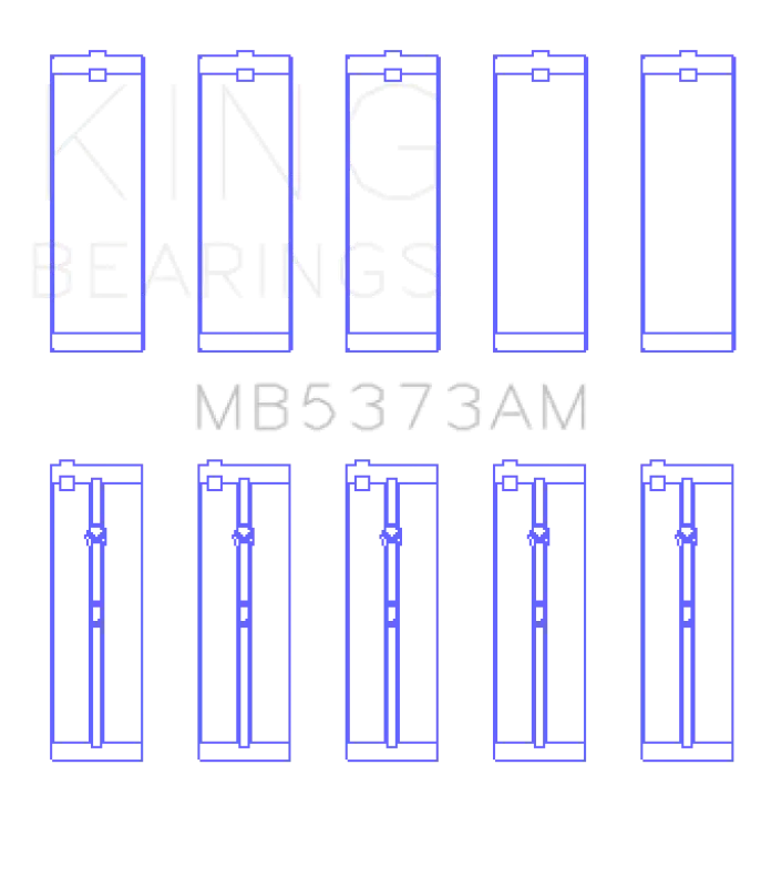 King Engine Bearings Nissan Ga14De/Ga16De/Qg18De (Size +1.0Mm) Main Bearing Set 1