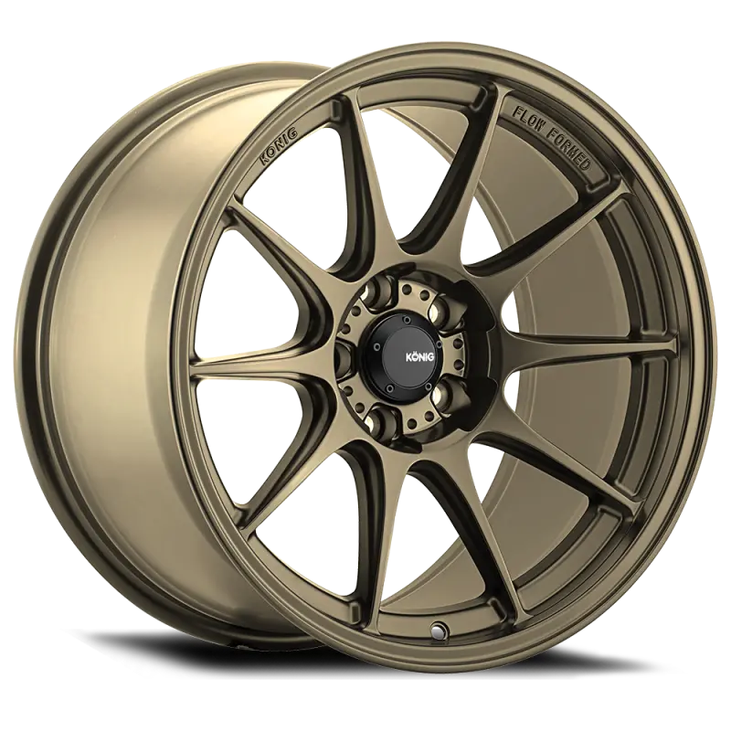 Konig Dekagram 17X8In Gloss Bronze Alloy Wheel – 5X100 Bolt Pattern, 40Mm Offset 1