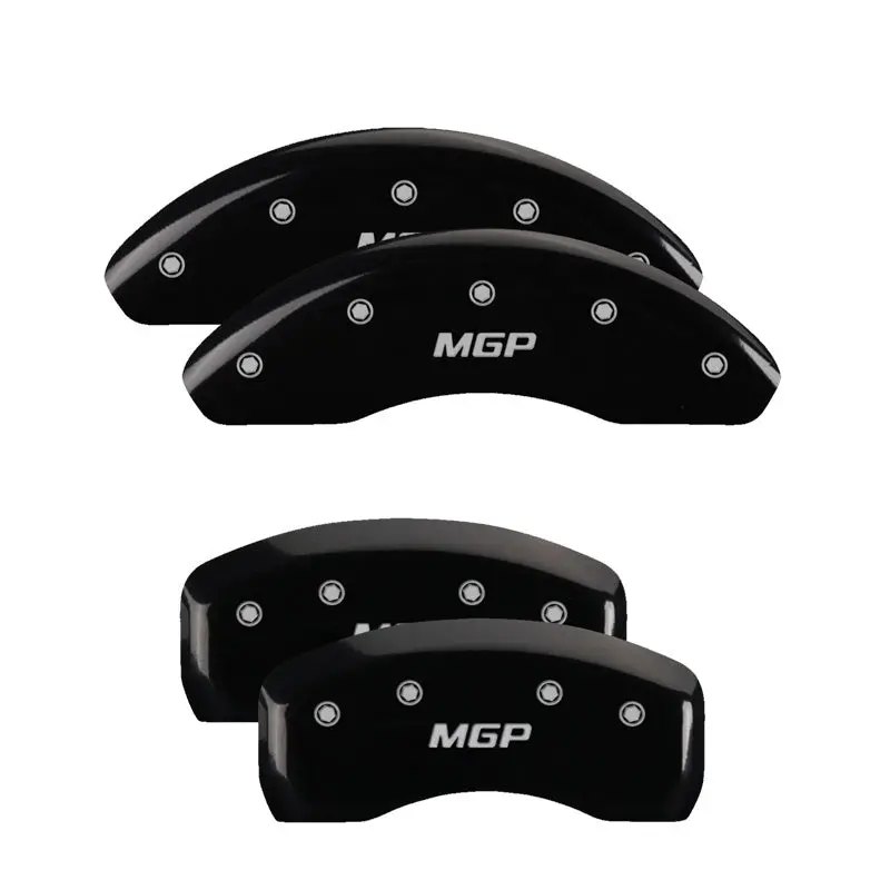 Mgp Engraved 4-Piston Caliper Covers – Front For Camaro Gen 5, Rear For Ss – Black W/ Silver Accent 1